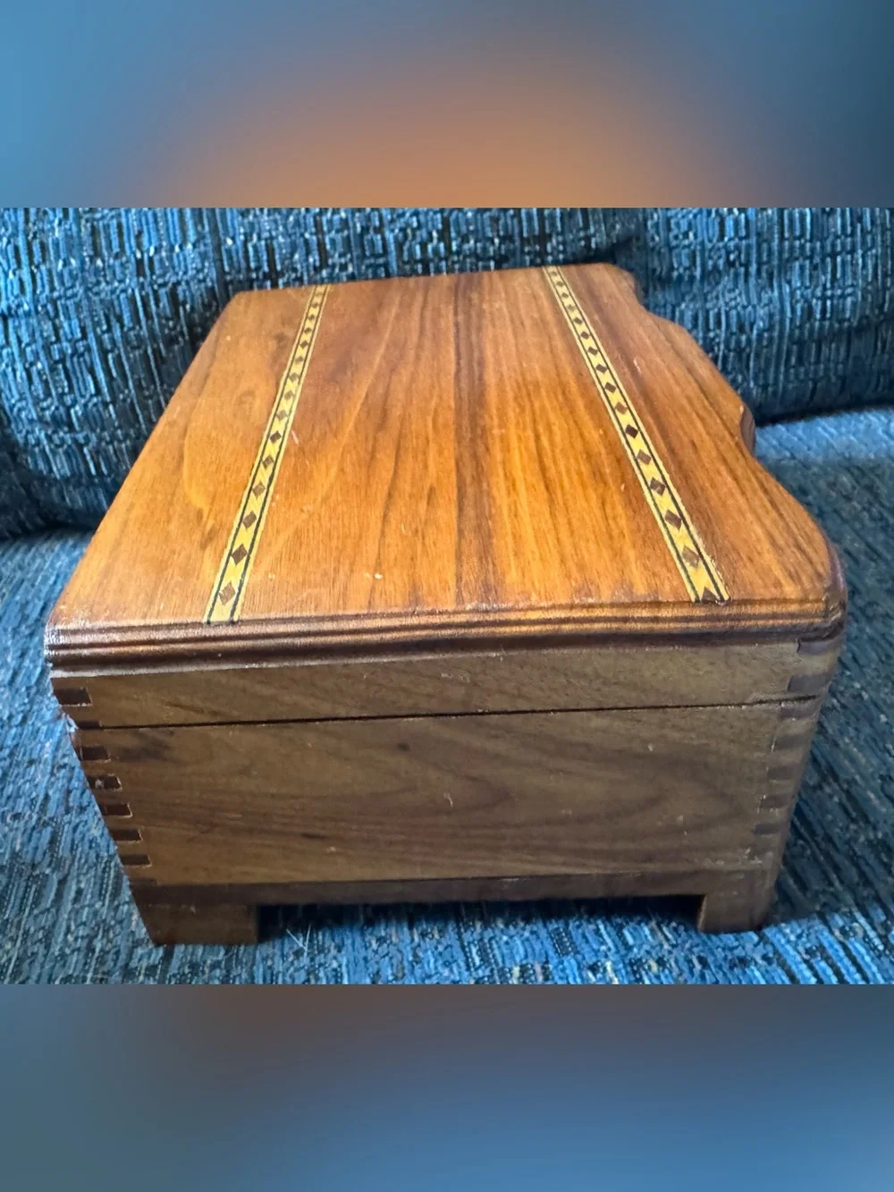 Unbranded Vintage Wooden Decorative Brown Box - 10”x6”x4”
